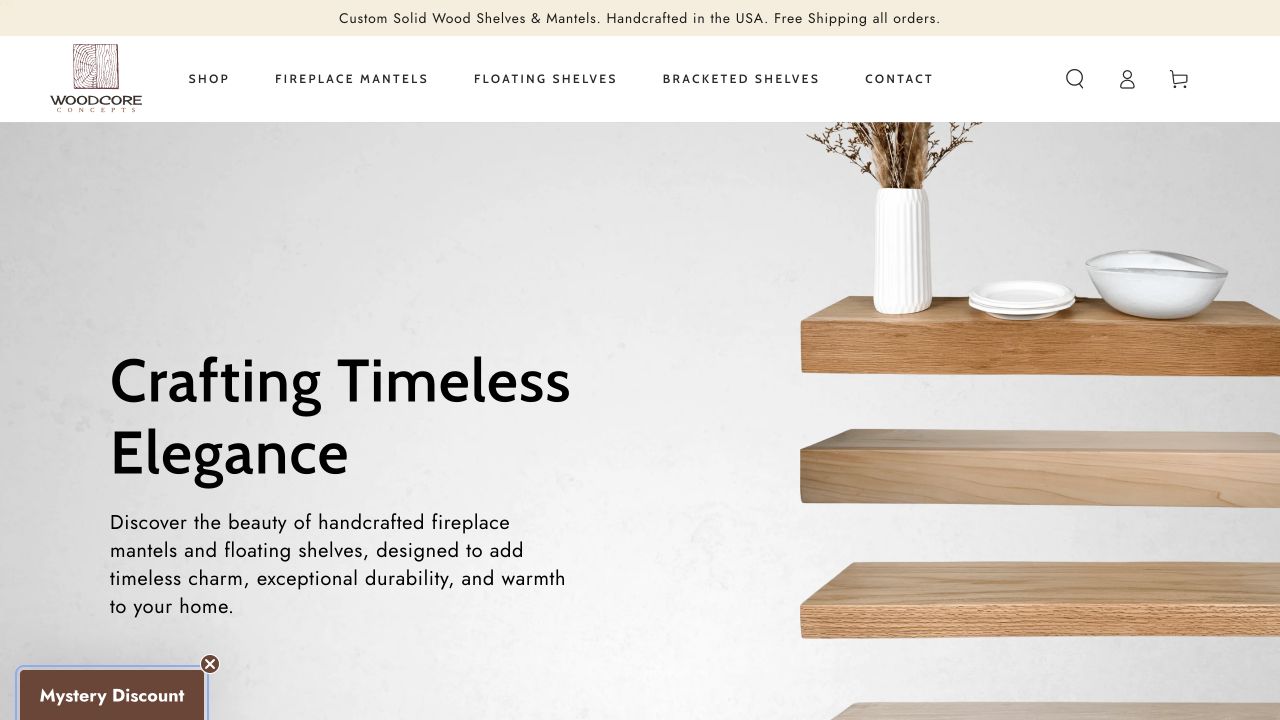 Woodcore Concepts — website
